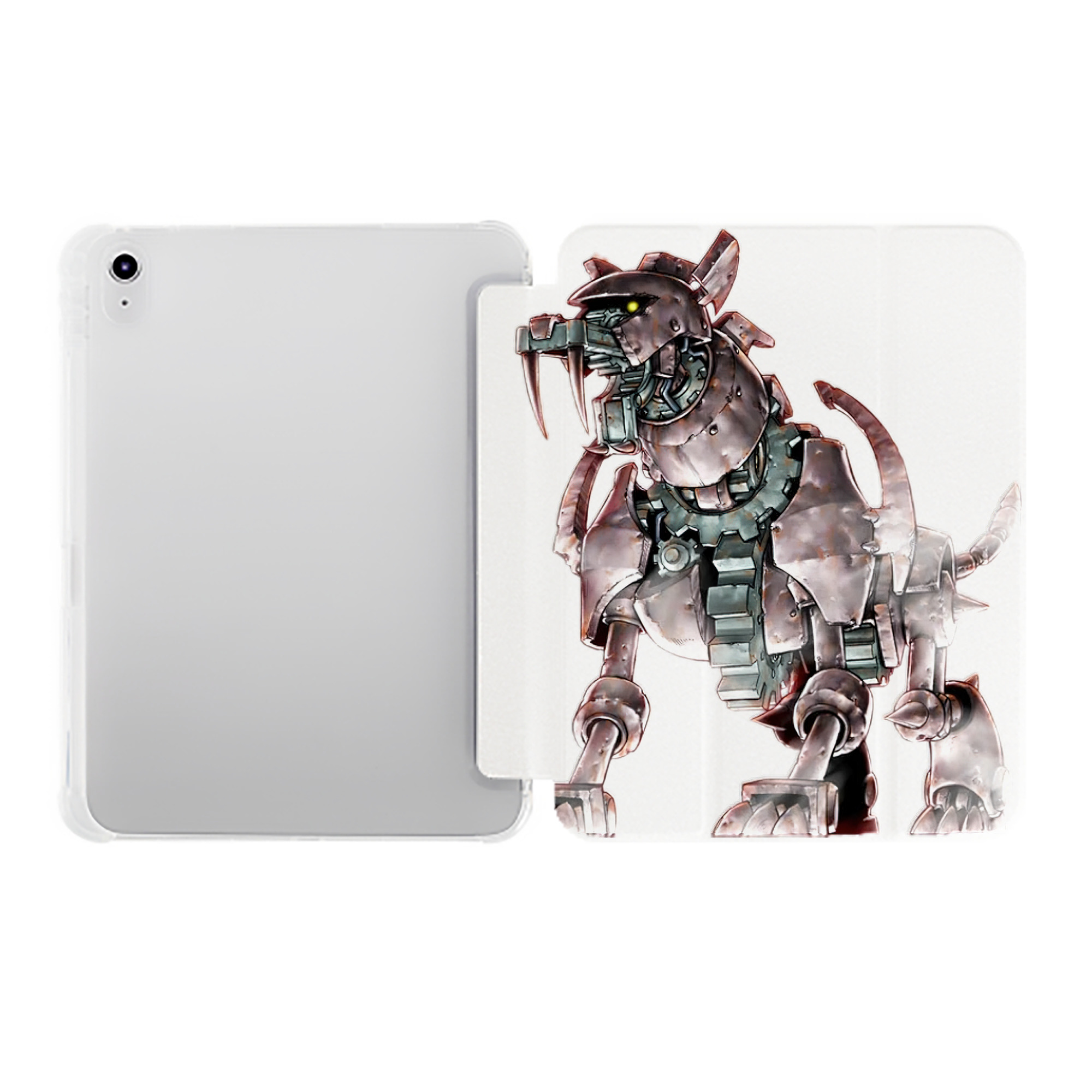 （画像用） 遊☆戯☆王 Yu-Gi-Oh! IPad ケース ペン収納付き 三つ折りスタンド PUレザー×シリコン 対応機種9.5/10.5/10.9インチ